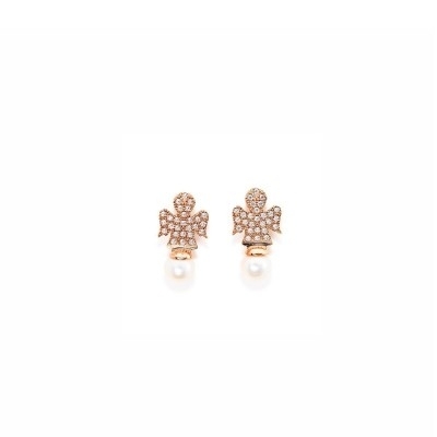 Silver Earrings 925 with Zircon.-0