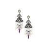 Silver Earrings 925, Amethyst-0