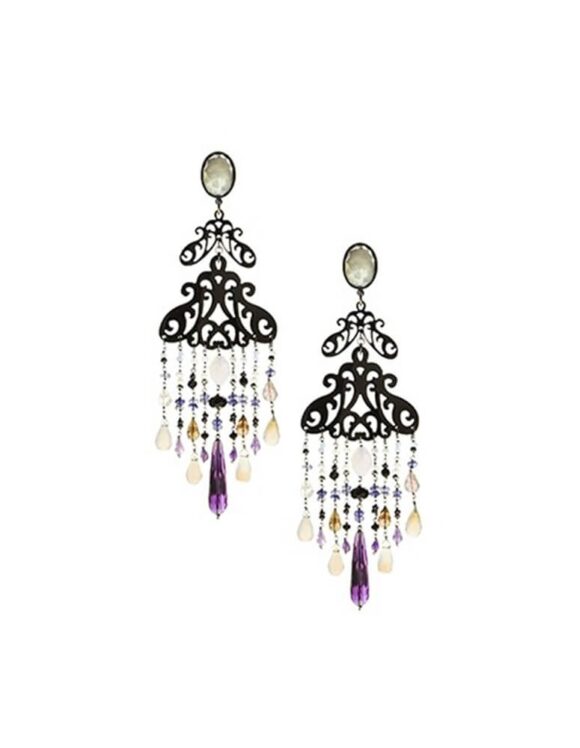 Silver Earrings 925, Amethyst-0