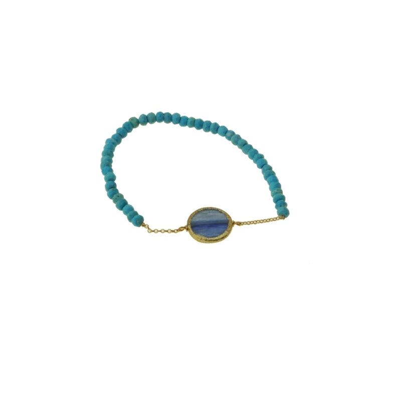 Silver Bracelet 925. Turquoise-0