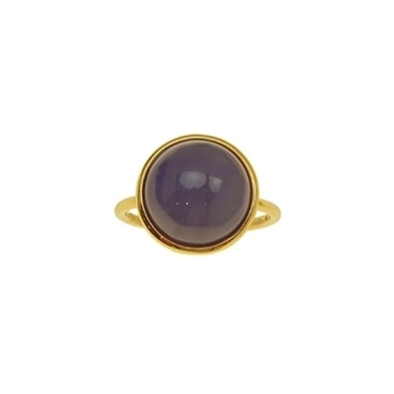 Gold Ring K18. Jade stone-0