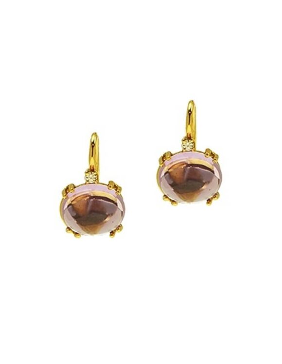 Gold Earrings K18, Diamonds 1.55 ct.-0