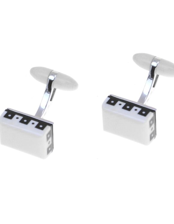 Cufflinks Silver 925. Ivory-0