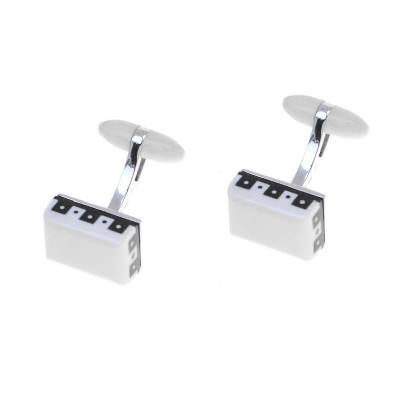 Cufflinks Silver 925. Ivory-0