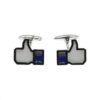 Silver 925 Cufflinks, Enamel-0