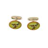 Cufflinks Silver 925. Enamel-0