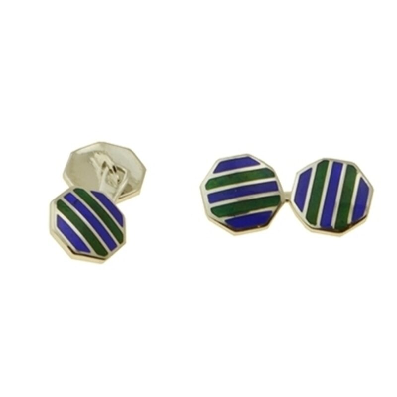 Cufflinks Silver 925. Enamel-0