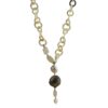 Silver Necklace 925 with Pearls.-0