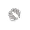 Silver Ring 925. White Zircon-0