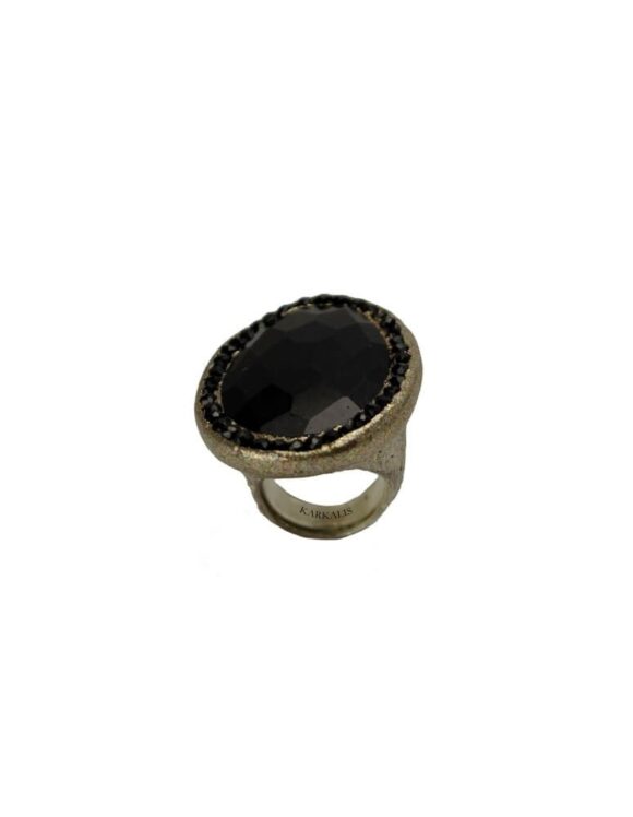 Silver Ring 925, Onyx-0