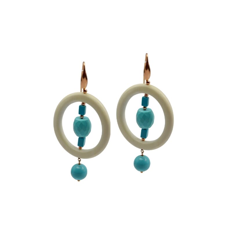 Silver Earrings 925,Turquoise.-0