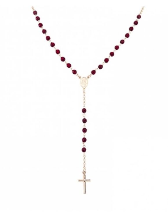 Silver Cross 925 with Rubies.-0