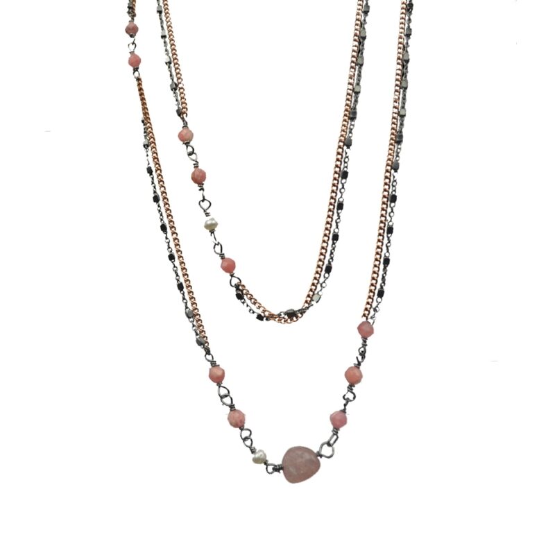 Silver Necklace 925, Tourmaline-0