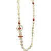 Silver Necklace 925, Coral-0