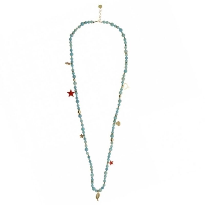 Silver Necklace 925 with Enamel-0