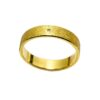 Gold K18 Diamond Wedding Ring -0