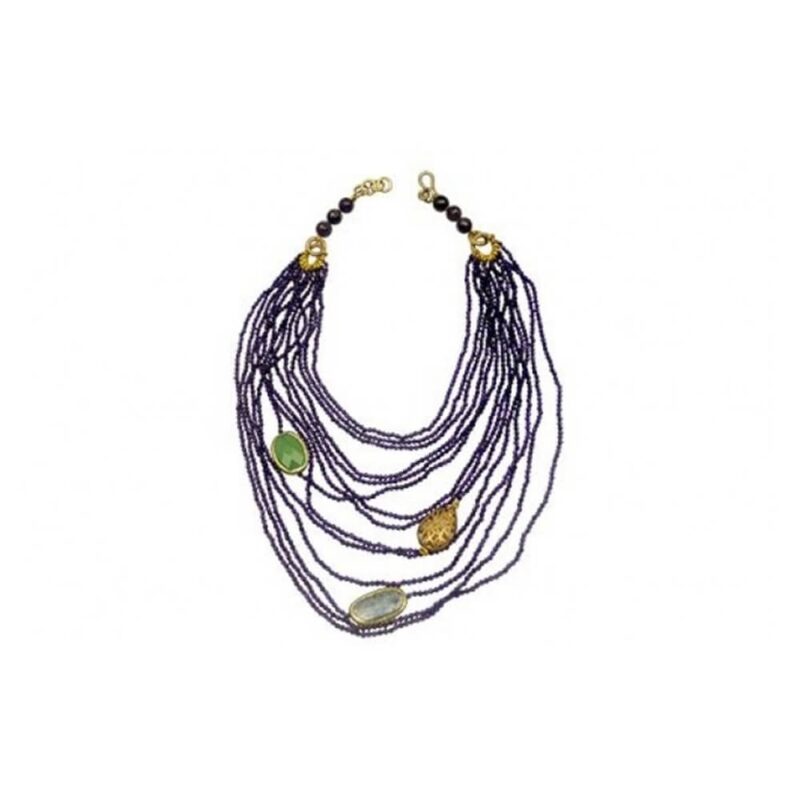 Silver Necklace 925 with Amethyst.-0