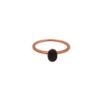 Silver Ring 925. Black Zircon-0