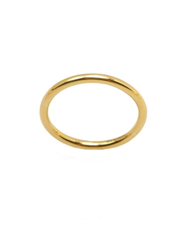 Gold Wedding Ring K18 -0