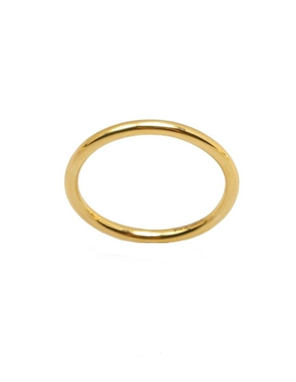 Gold Wedding Ring K18 -0