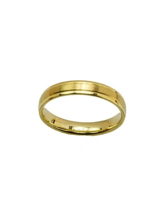 Gold Wedding Ring K18 -0