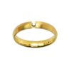 Gold Wedding Ring K18. Diamonds 0.04 ct-0