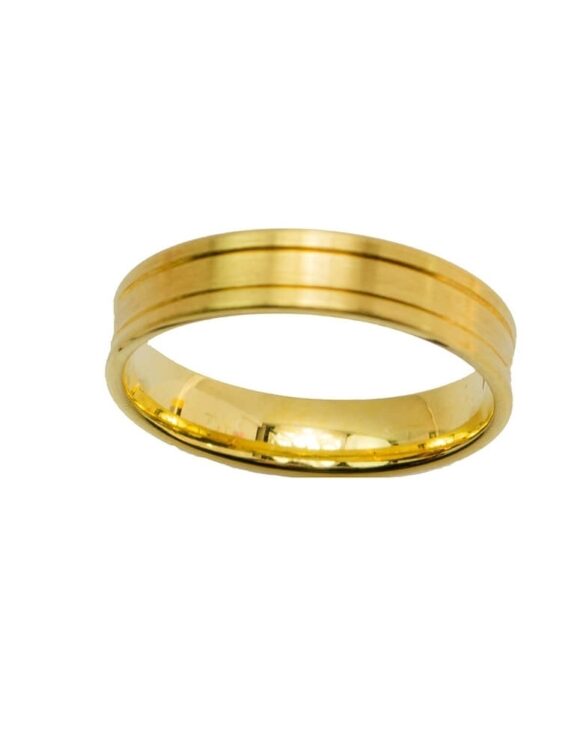 Gold Wedding Ring K18 -0