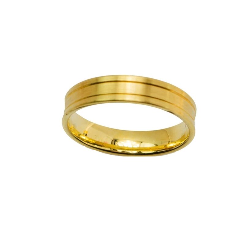 Gold Wedding Ring K18 -0