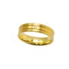 Gold K18 Diamond Wedding Ring -0