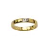 Gold Wedding Ring K18. Diamonds 0.03 ct-0