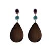 Silver Earrings 925 with Ebony.-0