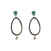 Silver Earrings 925 with Turquoise. -0