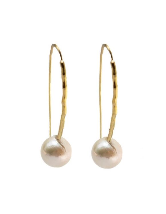 Silver Earrings 925, Pearl-0
