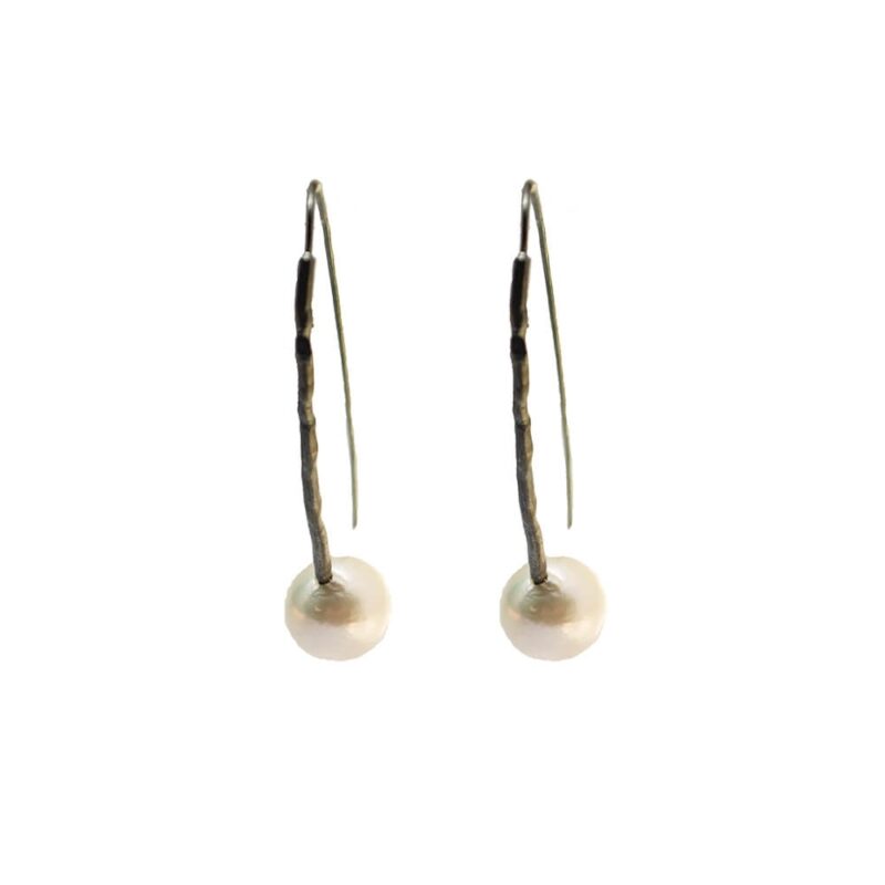 Silver Earrings 925 with Pearl-0