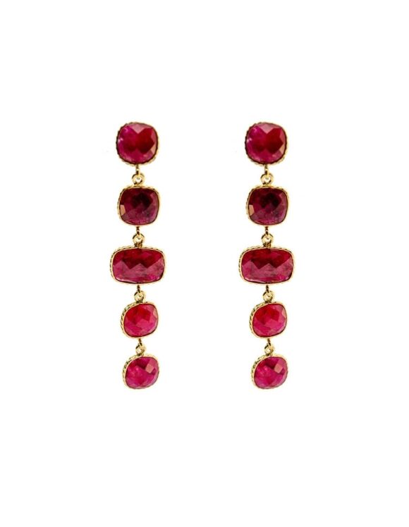 Silver Earrings 925 with Agate-0