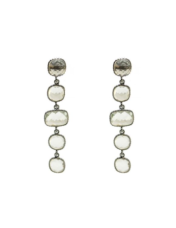 Silver Earrings 925 with Crystal-0