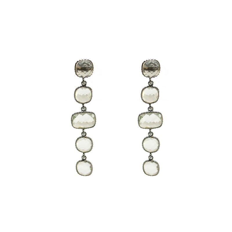 Silver Earrings 925 with Crystal-0