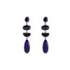 Silver Earrings 925, Sodalite-0