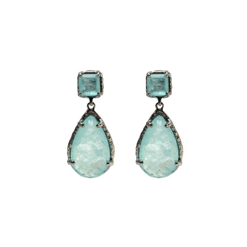 Silver Earrings 925 with Crystal-0