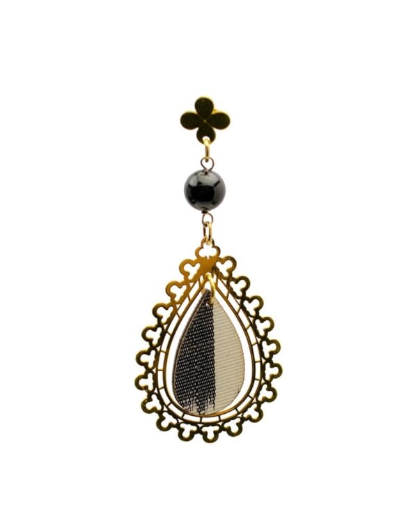 Silver Earring 925 with Onyx-0