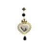 Silver Earring 925, Onyx-0