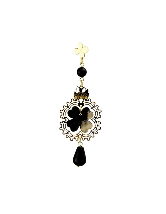 Silver Earring 925 with Onyx-0