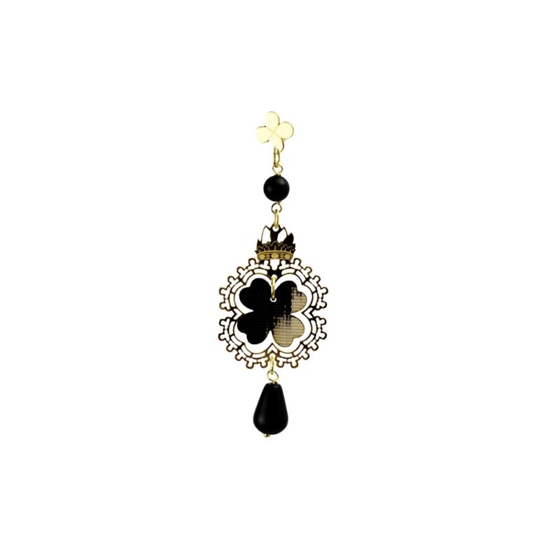 Silver Earring 925 with Onyx-0