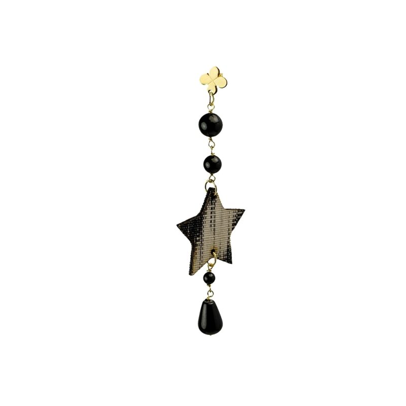 Silver Earring 925 with Onyx-0