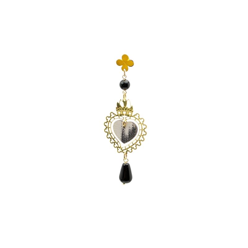 Silver Earring 925 with Onyx-0