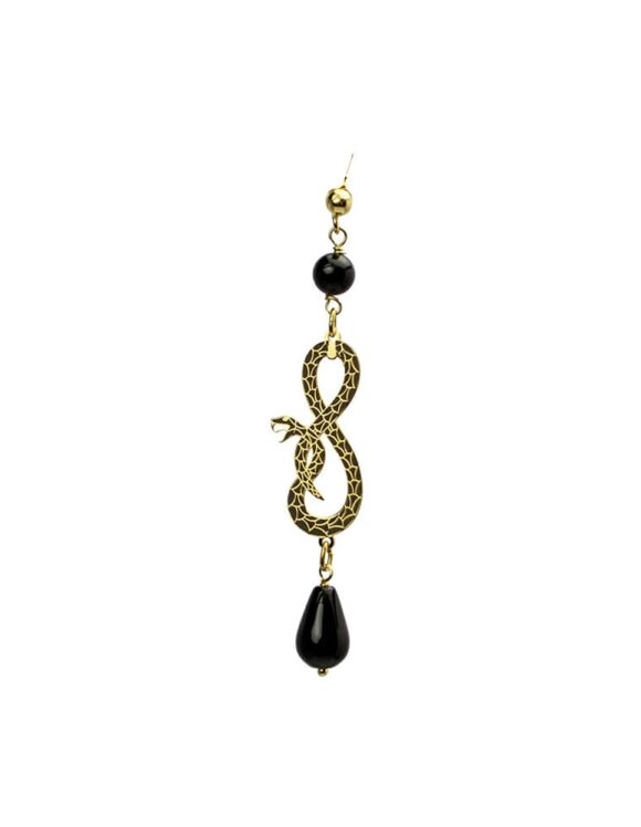 Silver Earring 925 with Onyx-0