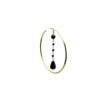 Silver Earring 925, Onyx-0