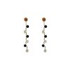 Silver Earrings 925 with Agate-0