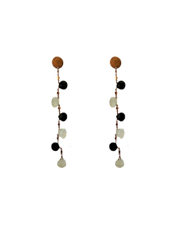 Silver Earrings 925 with Agate-0