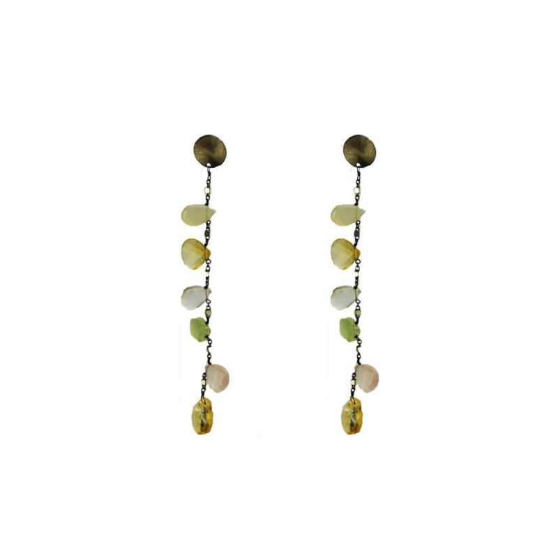 Silver Earrings 925 with Quartz-0